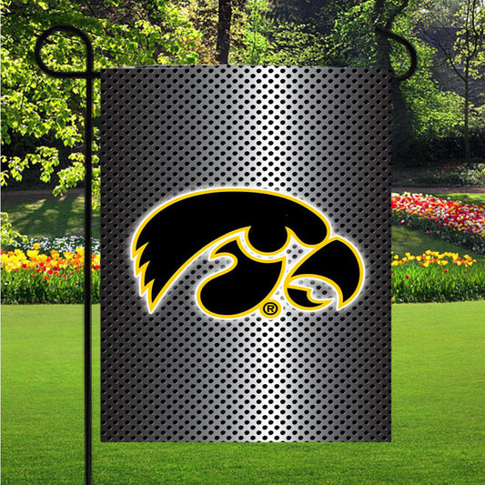 Iowa Hawkeyes New Garden Flag Outdoor Lawn 12X18 Inch