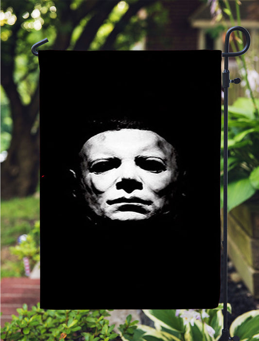 Halloween Michael Myers Garden Flag Outdoor Lawn 12X18 Inch