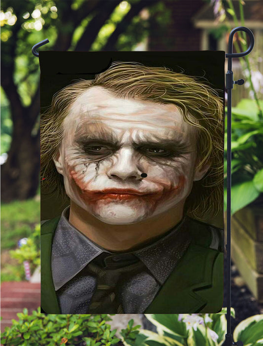 Heath Ledger The Joker Garden Flag Outdoor Lawn 12X18 Inch