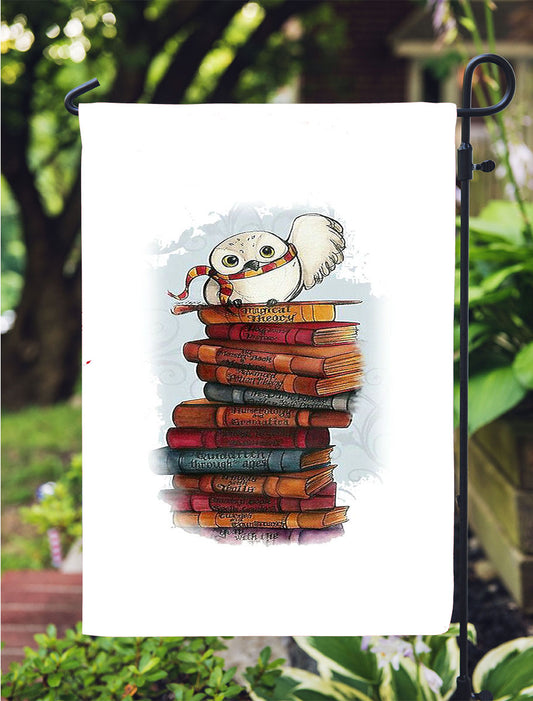 Hedwig Harry Potter Owl Garden Flag Outdoor Lawn 12X18 Inch