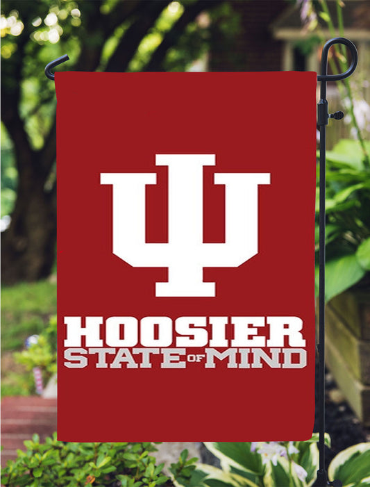Hoosier State Of Mind Indiana 2 Garden Flag Outdoor Lawn 12X18 Inch