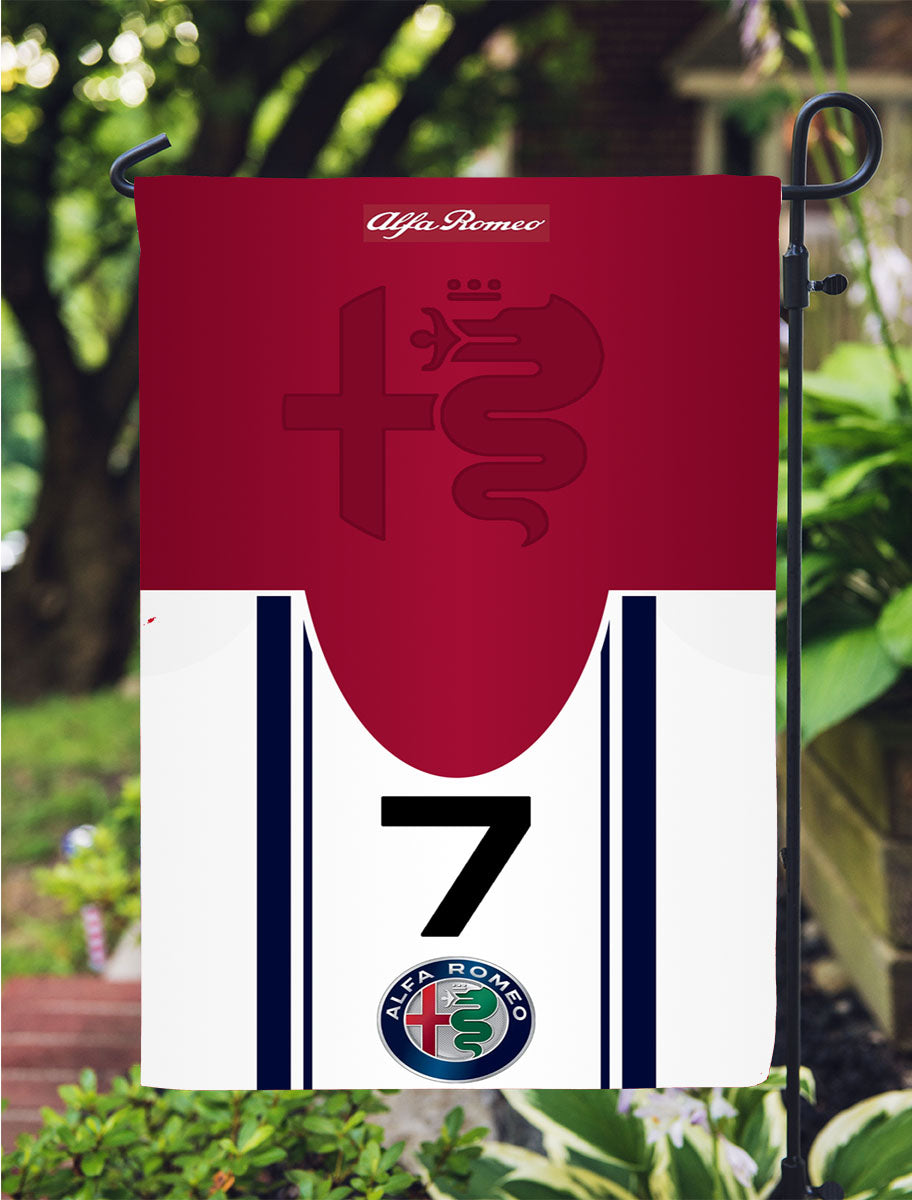 Alfa Romeo Racing Wallpaper Garden Flag Outdoor Lawn 12X18 Inch