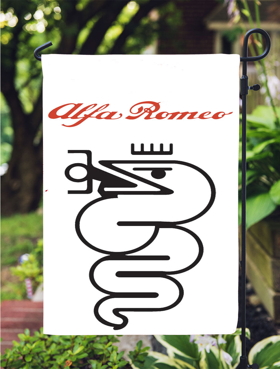 Alfa Romeo Wallpaper Logo Garden Flag Outdoor Lawn 12X18 Inch