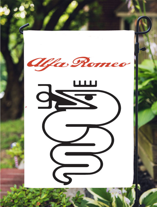 Alfa Romeo Wallpaper Logo Garden Flag Outdoor Lawn 12X18 Inch