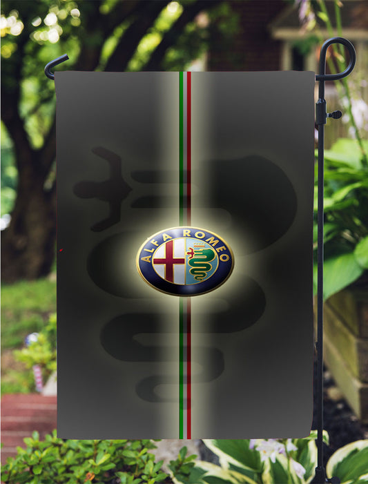 Alfa Romeo Wallpaper Garden Flag Outdoor Lawn 12X18 Inch