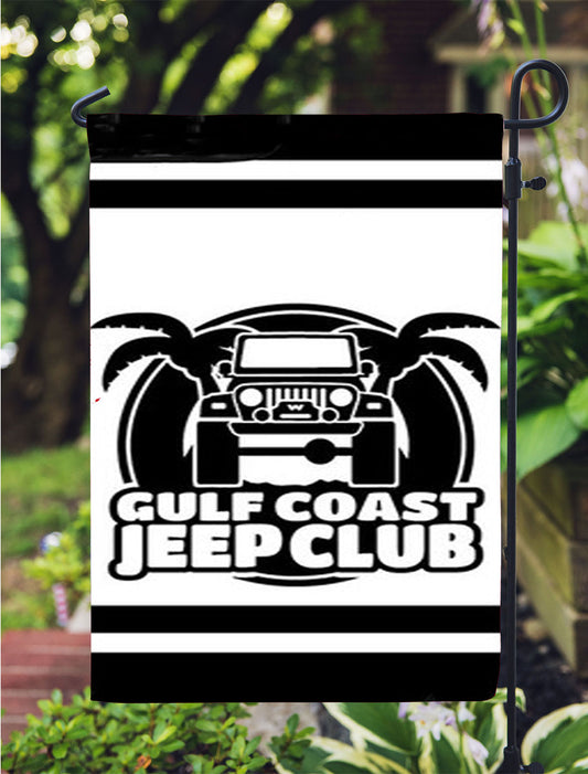 Gulf Coast Jeep Club Garden Flag Outdoor Lawn 12X18 Inch