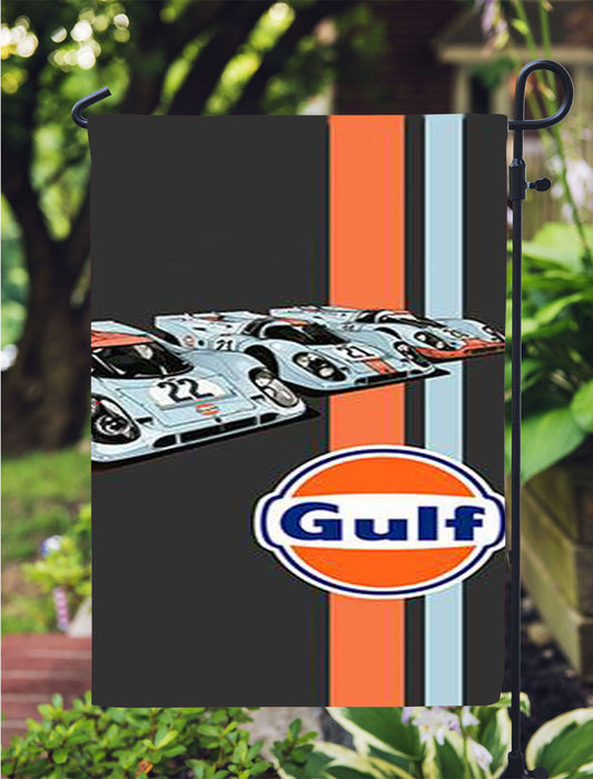 Gulf Oil Motor Garden Flag Outdoor Lawn 12X18 Inch