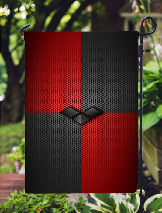 Harley Quinn Black Diamonds Garden Flag Outdoor Lawn 12X18 Inch