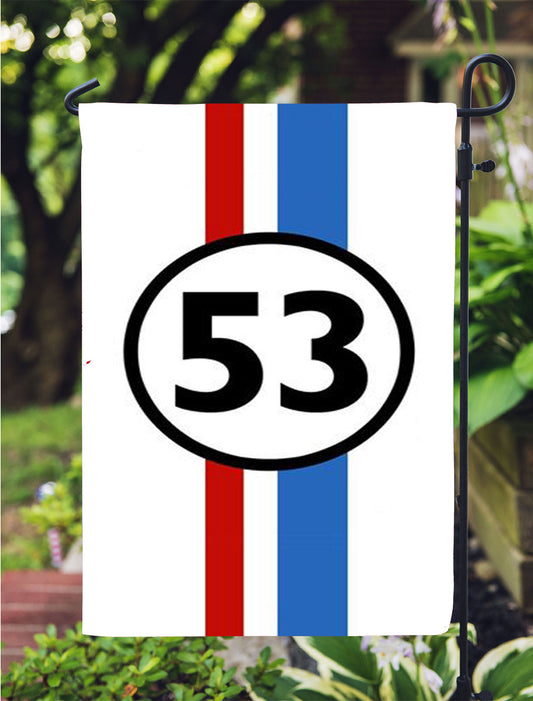 Herbie 53 Garden Flag Outdoor Lawn 12X18 Inch