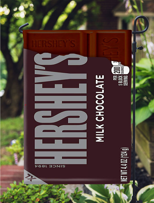 Hershey Milk Chocolate Candy Bar Xl Garden Flag Outdoor Lawn 12X18 Inch