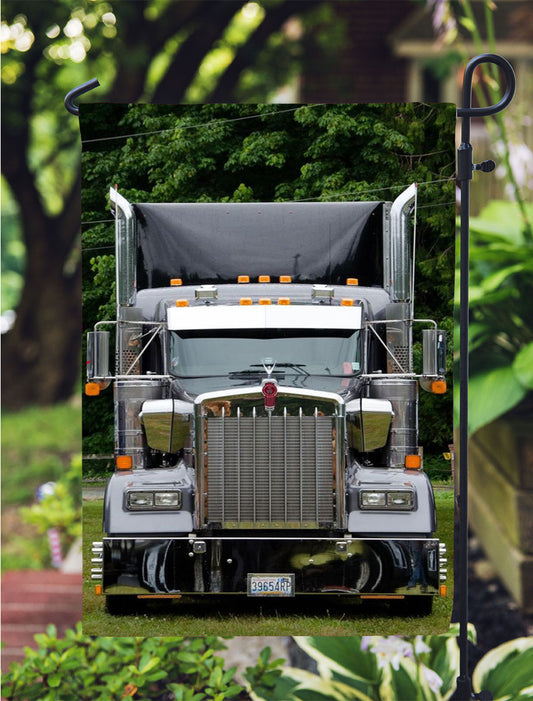 Hot Kenworth Truck W900 T680 Fit Garden Flag Outdoor Lawn 12X18 Inch
