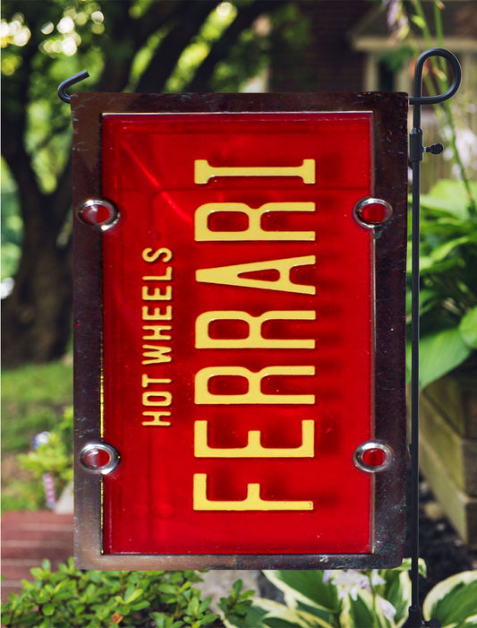Hot Wheels Ferrari Garden Flag Outdoor Lawn 12X18 Inch