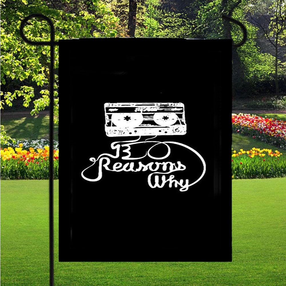 13 Reasons Why Tv Show Jay Asher Garden Flag Yard Sign Outdoor Lawn 12 X 18 inch