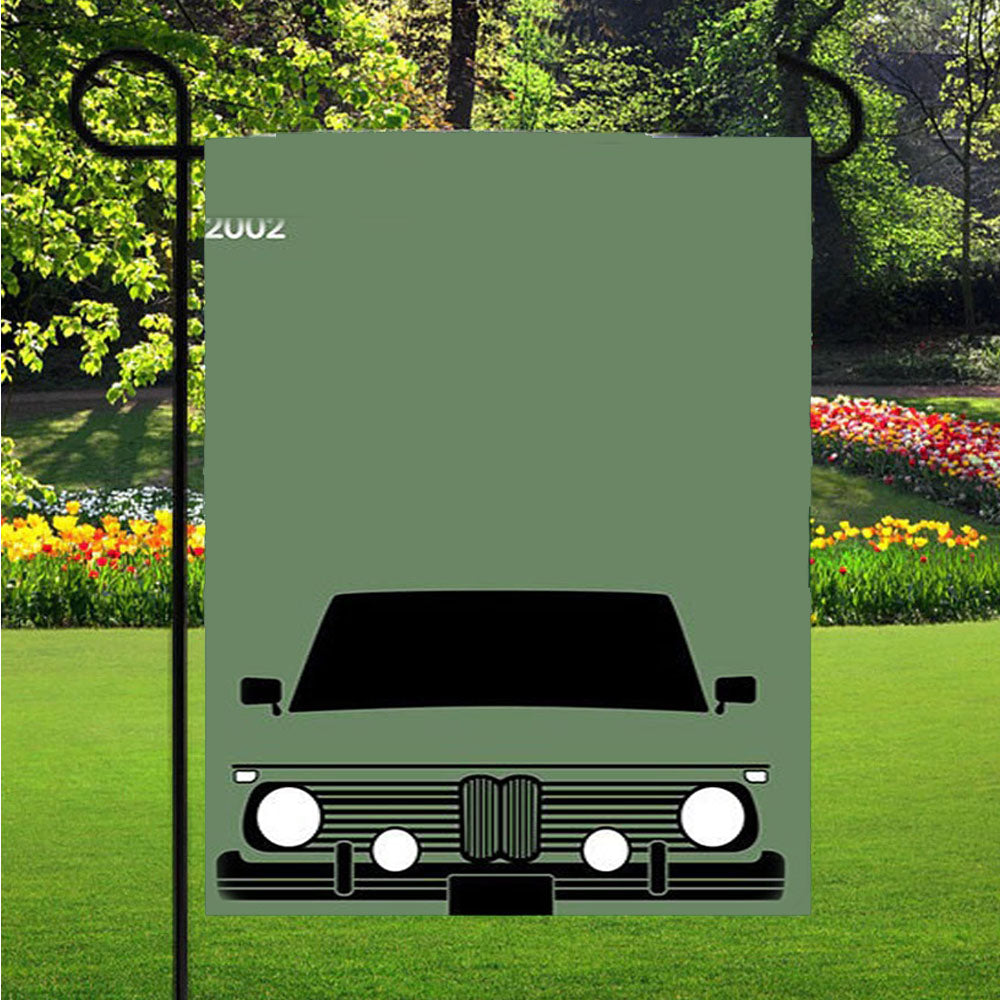 1974 Bmw 2002 Garden Flag Yard Sign Outdoor Lawn 12 X 18 inch