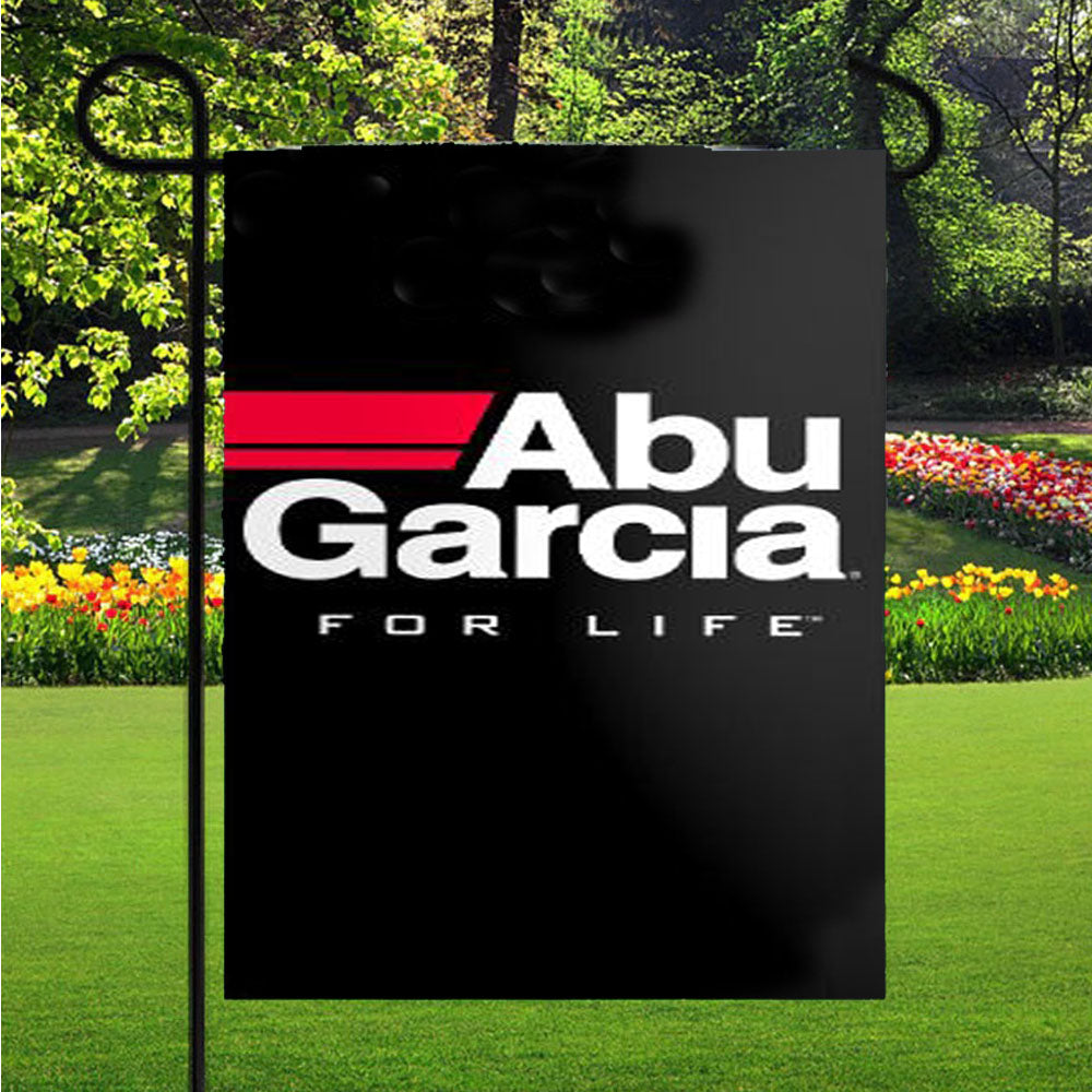 Abu Garcia Fishing Reel For Life Garden Flag Yard Sign Outdoor Lawn 12 X 18 inch