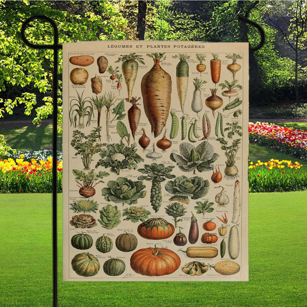 Adolphe Millot'S Vegetables Garden Flag Yard Sign Outdoor Lawn 12 X 18 inch