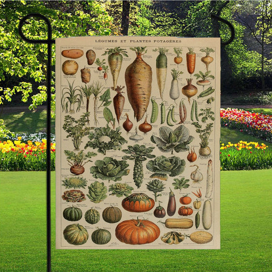 Adolphe Millot'S Vegetables Garden Flag Yard Sign Outdoor Lawn 12 X 18 inch