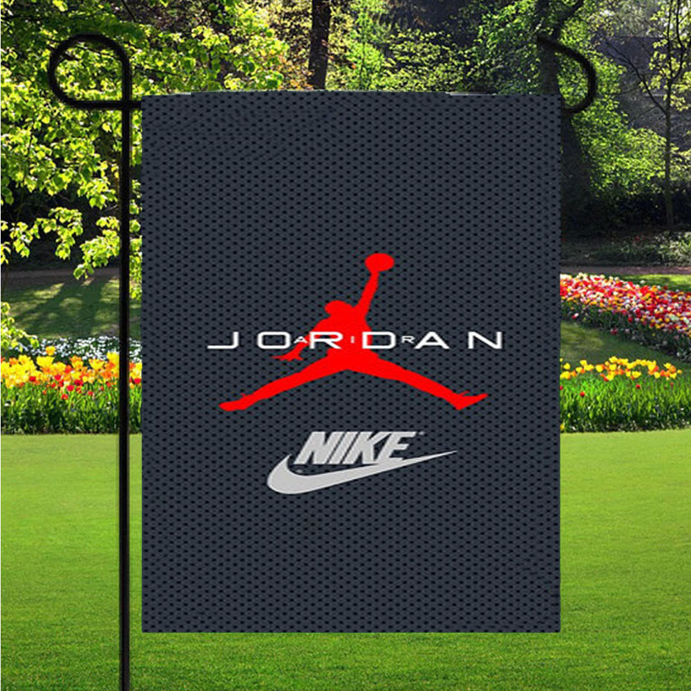 Air Jordan 2 Michael Garden Flag Yard Sign Outdoor Lawn 12 X 18 inch