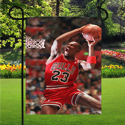 Air Jordan Basketball Garden Flag Yard Sign Outdoor Lawn 12 X 18 inch