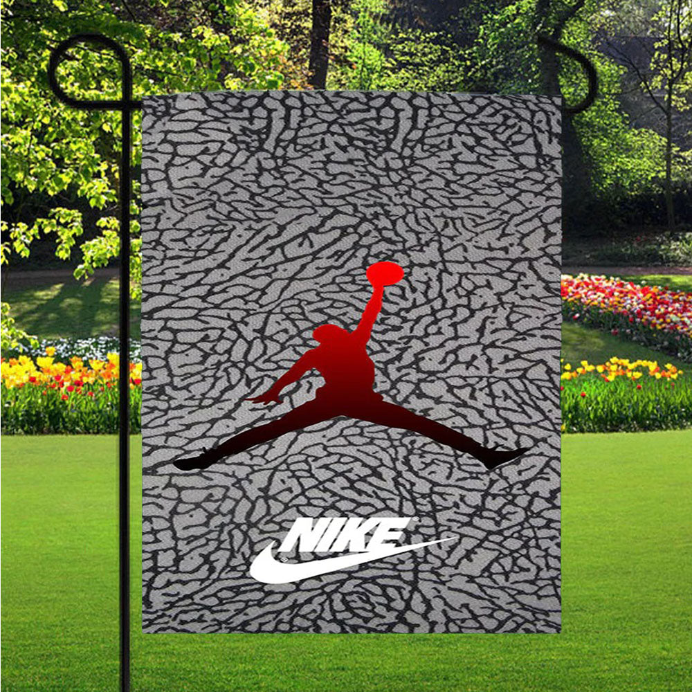 Air Jordan Elephant 1 Garden Flag Yard Sign Outdoor Lawn 12 X 18 inch