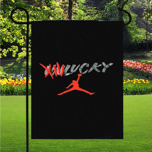 Air Jordan New Logo Garden Flag Yard Sign Outdoor Lawn 12 X 18 inch