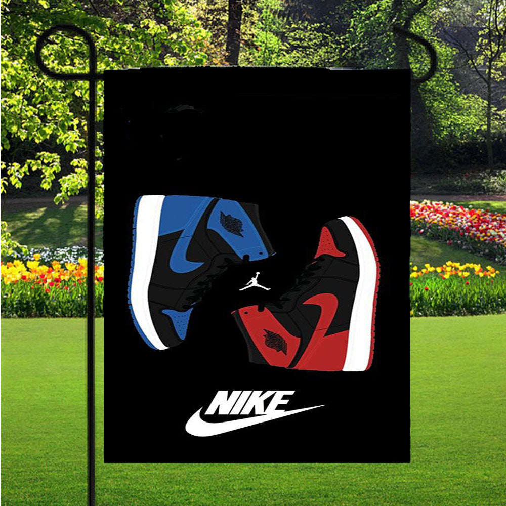Air Jordan Nike Sneakers Garden Flag Outdoor Lawn 12 X 18 Inch