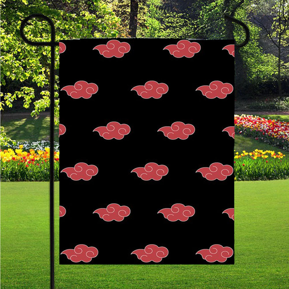 Akatsuki Pattern Garden Flag Yard Sign Outdoor Lawn 12 X 18 inch