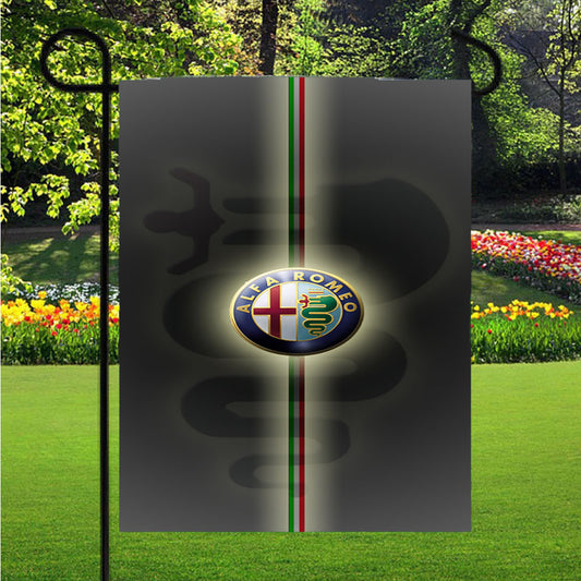 Alfa Romeo Wallpaper Garden Flag Outdoor Lawn 12 X 18 Inch
