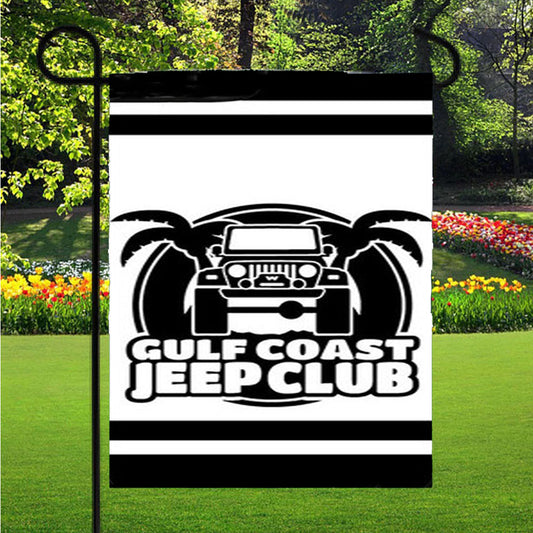Gulf Coast Jeep Club Garden Flag Outdoor Lawn 12 X 18 Inch