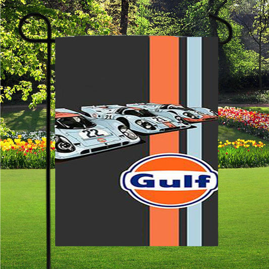 Gulf Oil Motor Garden Flag Outdoor Lawn 12 X 18 Inch