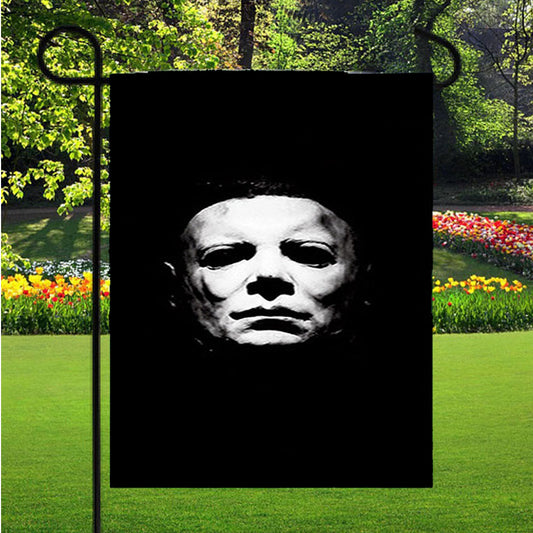 Halloween Michael Myers Garden Flag Outdoor Lawn 12 X 18 Inch