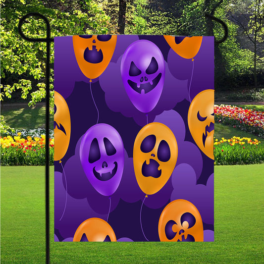 Halloween Pattern 01 Garden Flag Outdoor Lawn 12 X 18 Inch