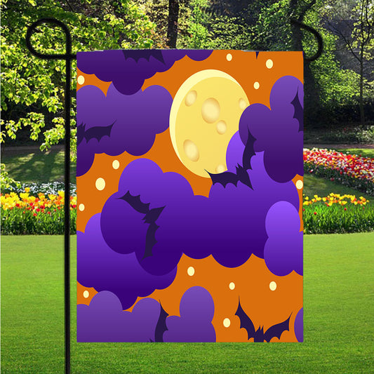 Halloween Pattern 03 Garden Flag Outdoor Lawn 12 X 18 Inch
