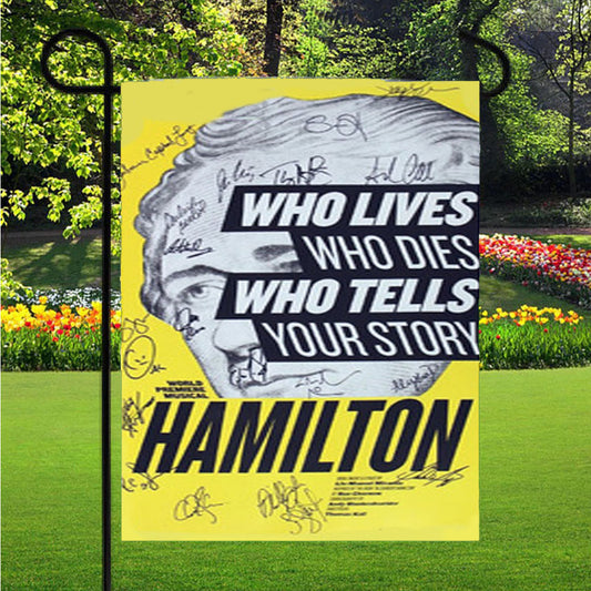 Hamilton Broadway Signatures Garden Flag Outdoor Lawn 12 X 18 Inch