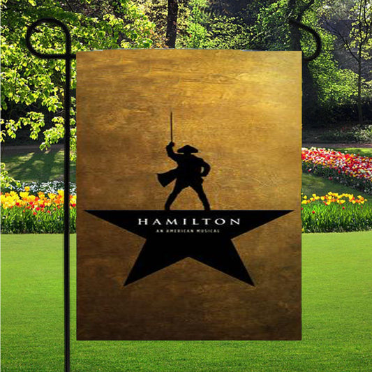Hamilton Musical George Washington Garden Flag Outdoor Lawn 12 X 18 Inch