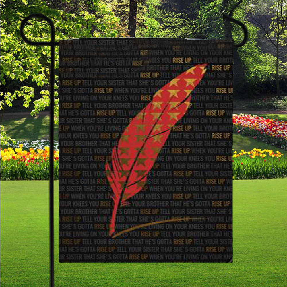 Hamilton Rise Up Garden Flag Outdoor Lawn 12 X 18 Inch
