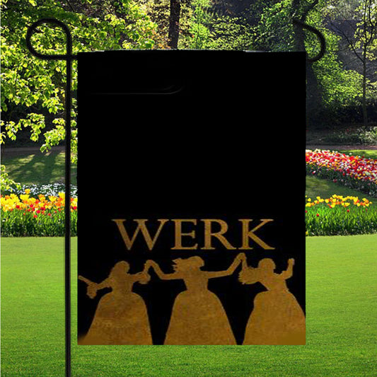 Hamilton Werk Garden Flag Outdoor Lawn 12 X 18 Inch