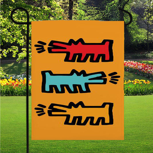 Haring Garden Flag Outdoor Lawn 12 X 18 Inch
