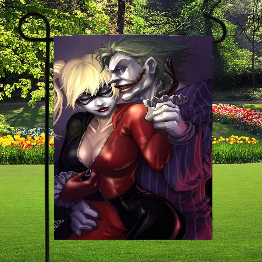 Harley Quinn 9 Garden Flag Outdoor Lawn 12 X 18 Inch