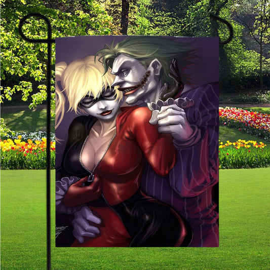 Harley Quinn 9 Garden Flag Outdoor Lawn 12 X 18 Inch