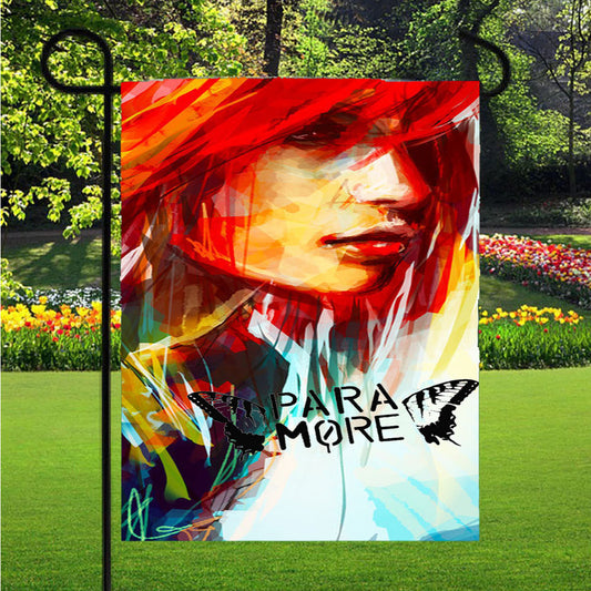Hayley Williams Paramore Garden Flag Outdoor Lawn 12 X 18 Inch