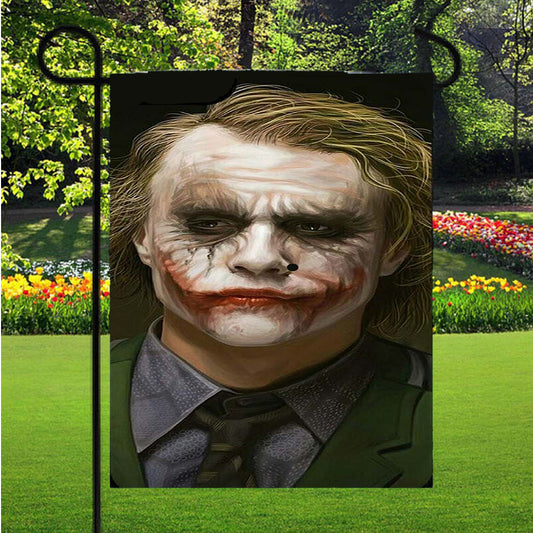 Heath Ledger The Joker Garden Flag Outdoor Lawn 12 X 18 Inch