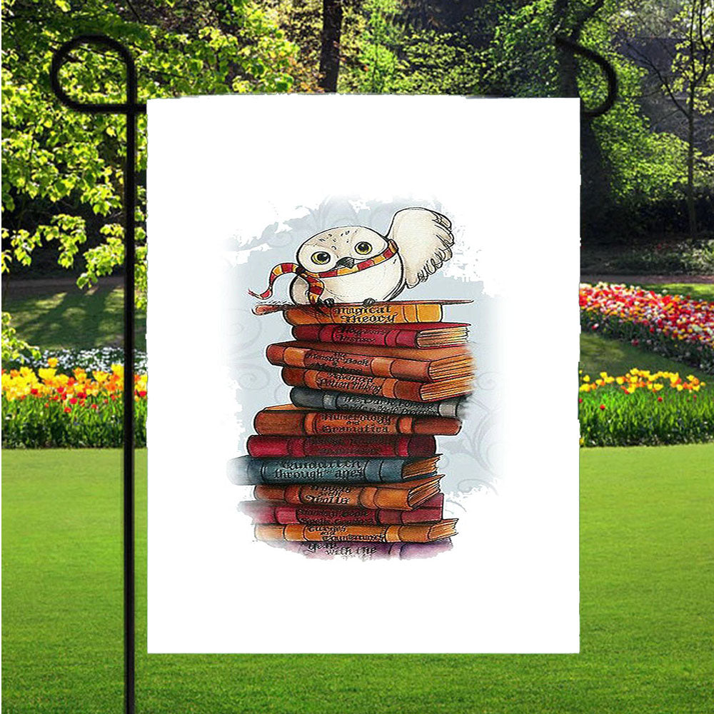 Hedwig Harry Potter Owl Garden Flag Outdoor Lawn 12 X 18 Inch