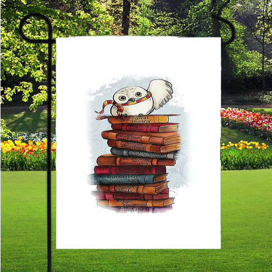 Hedwig Harry Potter Owl Garden Flag Outdoor Lawn 12 X 18 Inch
