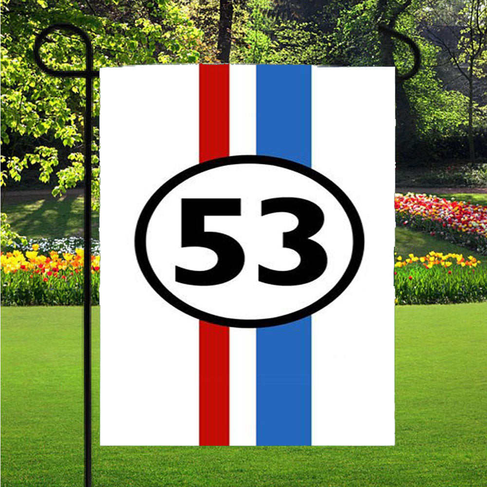 Herbie 53 Garden Flag Yard Sign Outdoor Lawn 12 X 18 inch