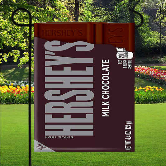 Hershey Milk Chocolate Candy Bar Xl Garden Flag Outdoor Lawn 12 X 18 Inch