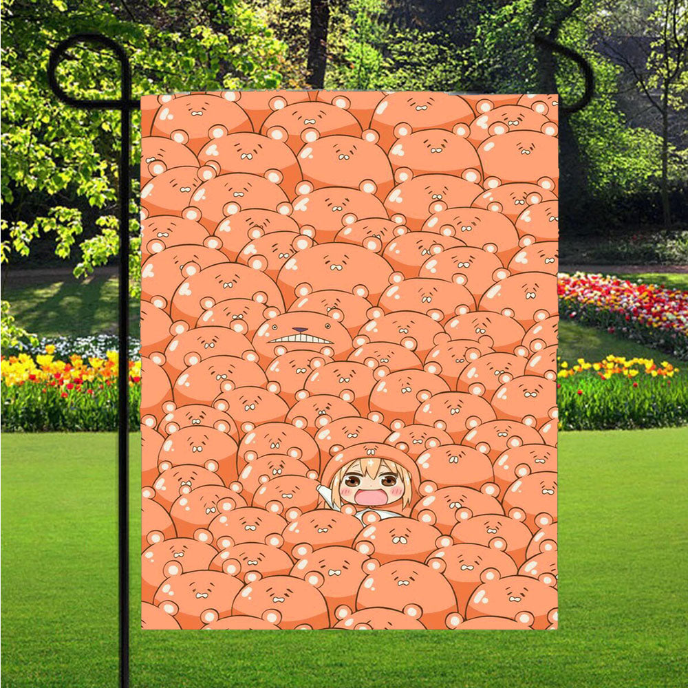 Himouto! Umaru-Chan Pattern Garden Flag Outdoor Lawn 12 X 18 Inch