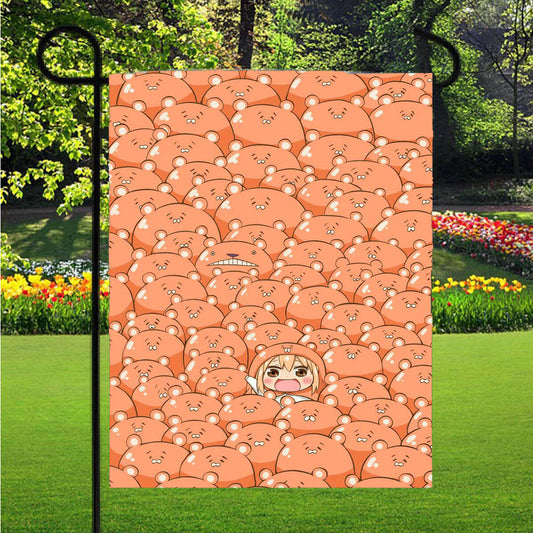 Himouto! Umaru-Chan Pattern Garden Flag Outdoor Lawn 12 X 18 Inch