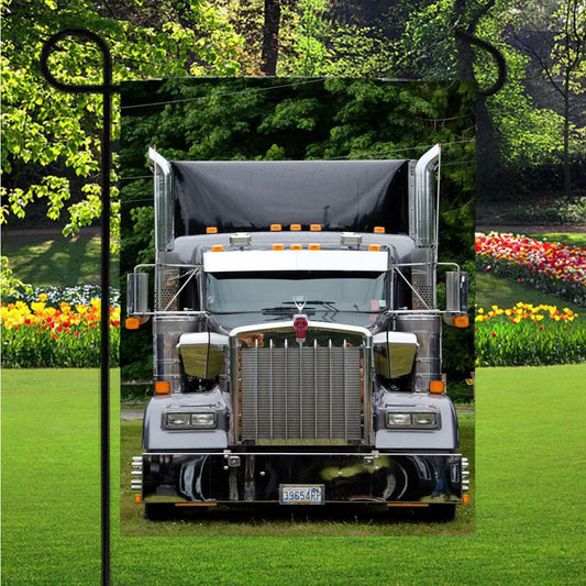 Hot Kenworth Truck W900 T680 Fit Garden Flag Outdoor Lawn 12 X 18 Inch