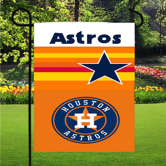 Houston Astros Mlb 4 Garden Flag Outdoor Lawn 12 X 18 Inch